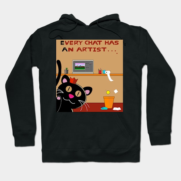 Every chat has an artist Hoodie by Coowo22